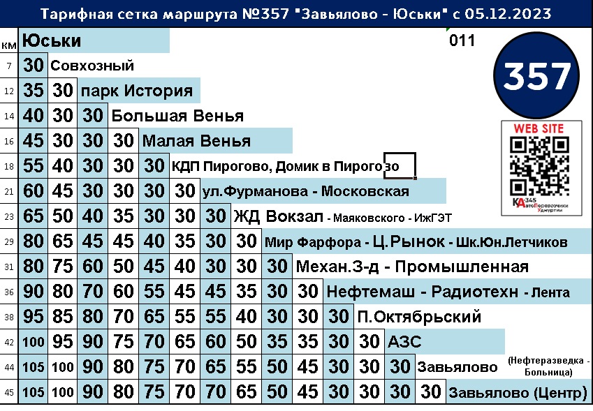 Расписание автобуса №357 г.Солнечногорск